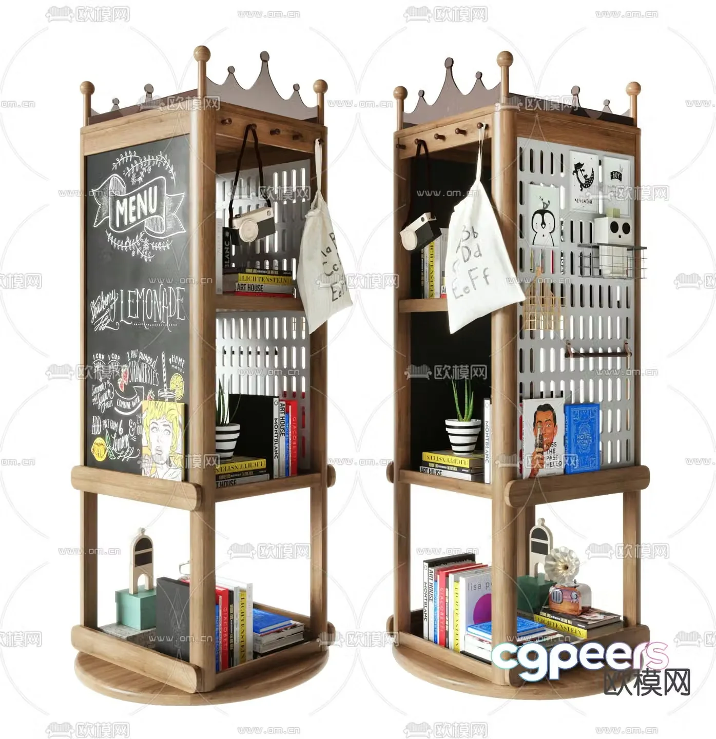 Children’s bookshelf 3d model