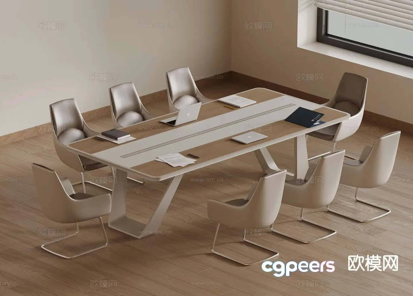 Modern conference table conference table 3d model