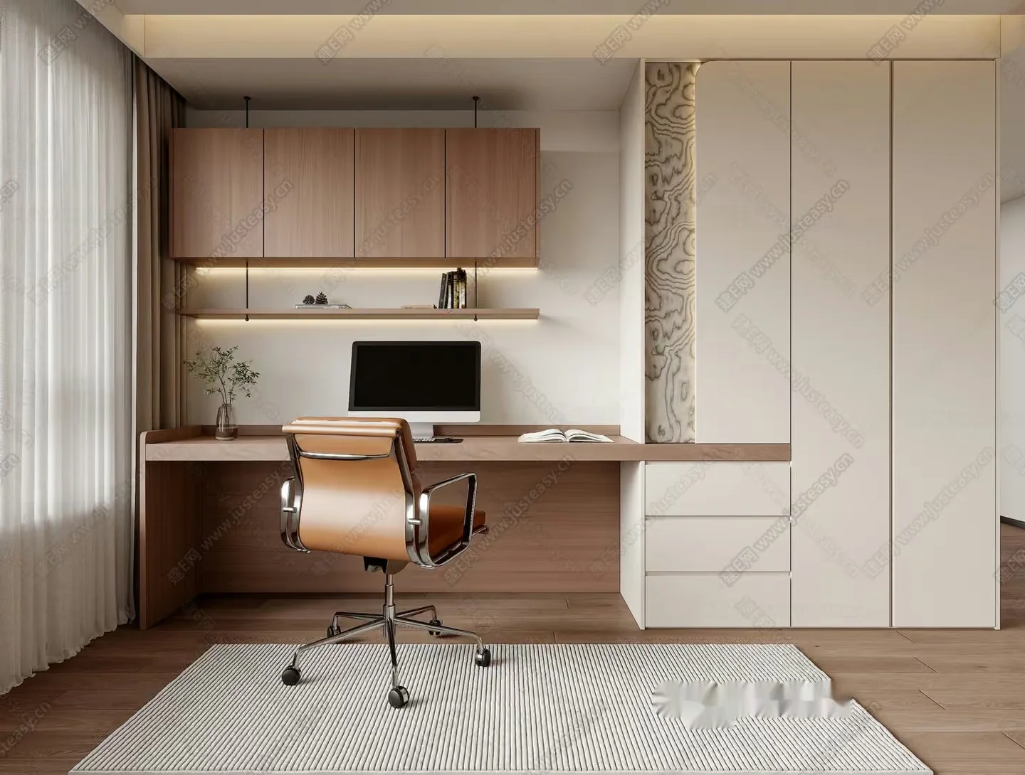 A Modern Home Office 3D Model – 14907 – VRAY Render