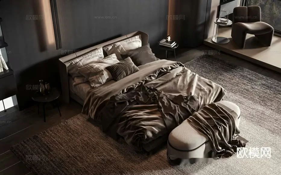 Cozy Bedroom 3D Model – 16730 – VRAY Render