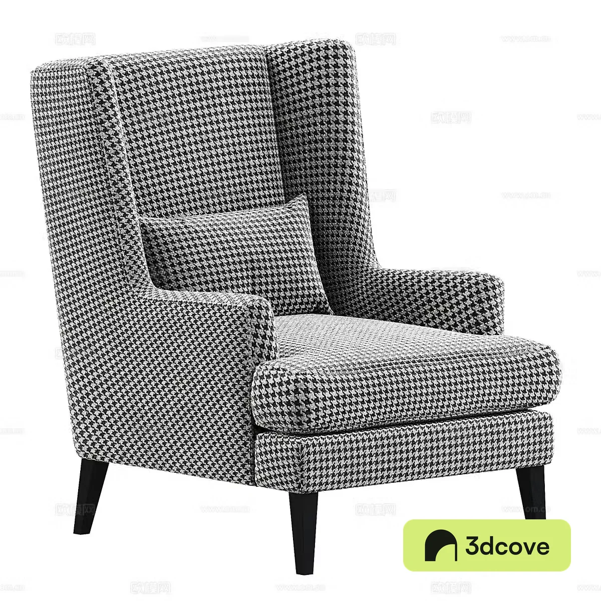 American simple casual chair armchair high back chair
