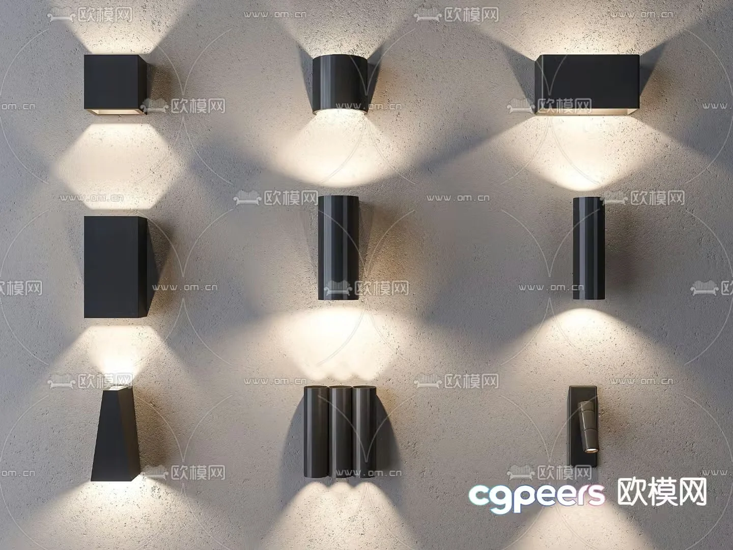 Wall lamp wall lamp aisle lamp corridor lamp atmosphere lamp 3d model