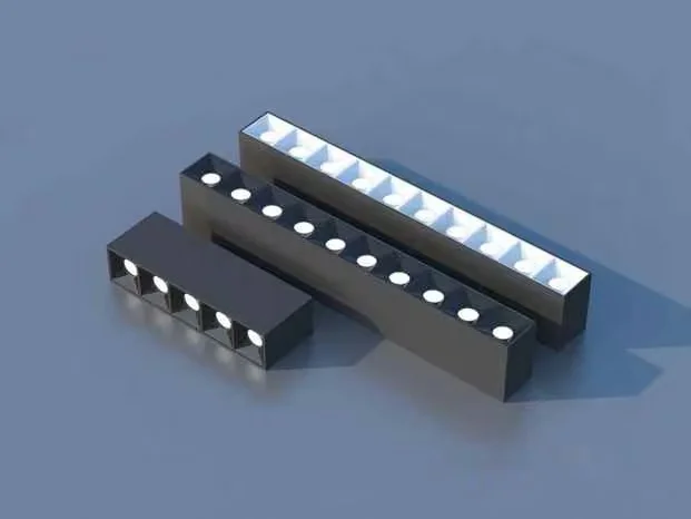 Black Led Light Bars 3D Model – 6444 – VRAY Render