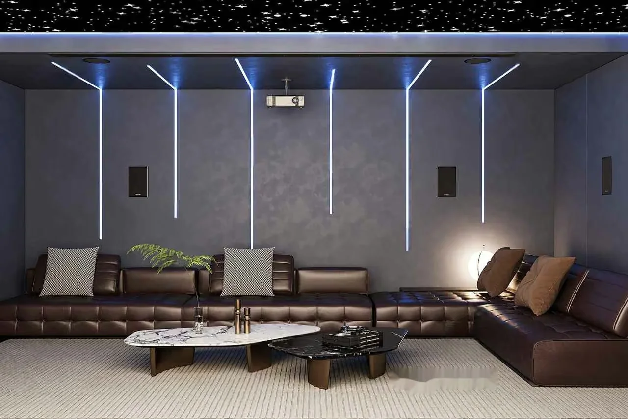 Modern Home Theater 3D Model – 257 – CORONA Render