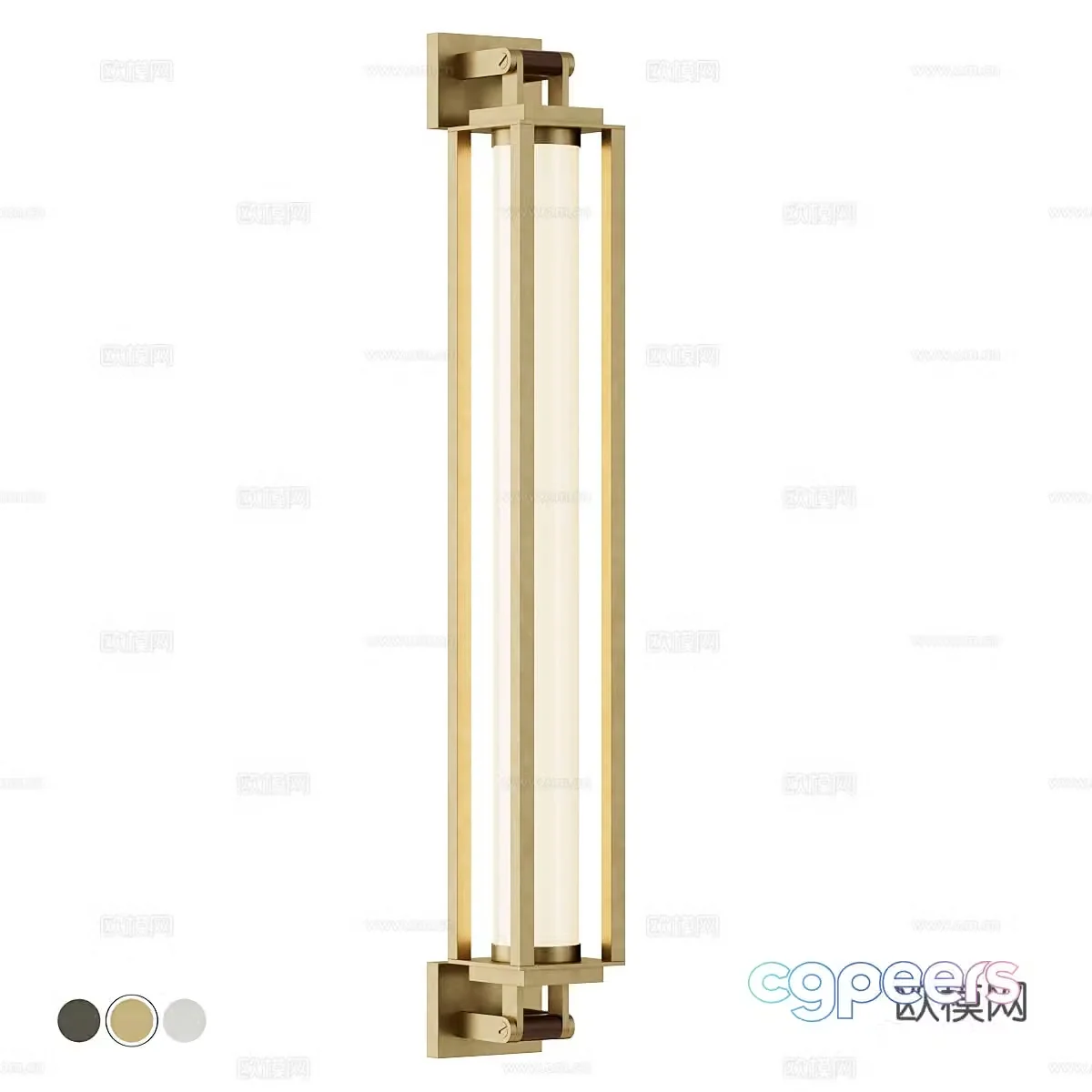 New Chinese style light luxury decorative wall light 3D model