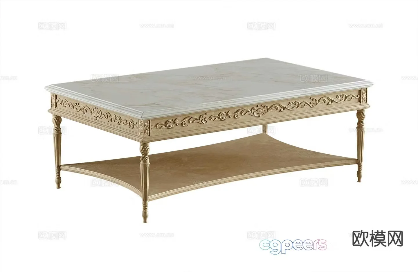 American coffee table 3d model