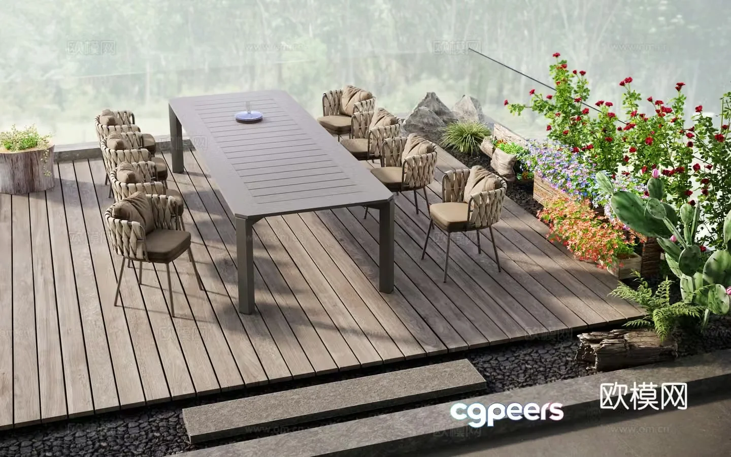 Outdoor tables and chairs camping tables and chairs 3d model