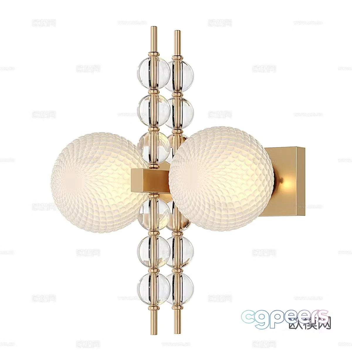 Modern simple and light luxury wall lamp Wall lamp Simple wall lamp Light luxury spherical wall lamp Lamp 3D model