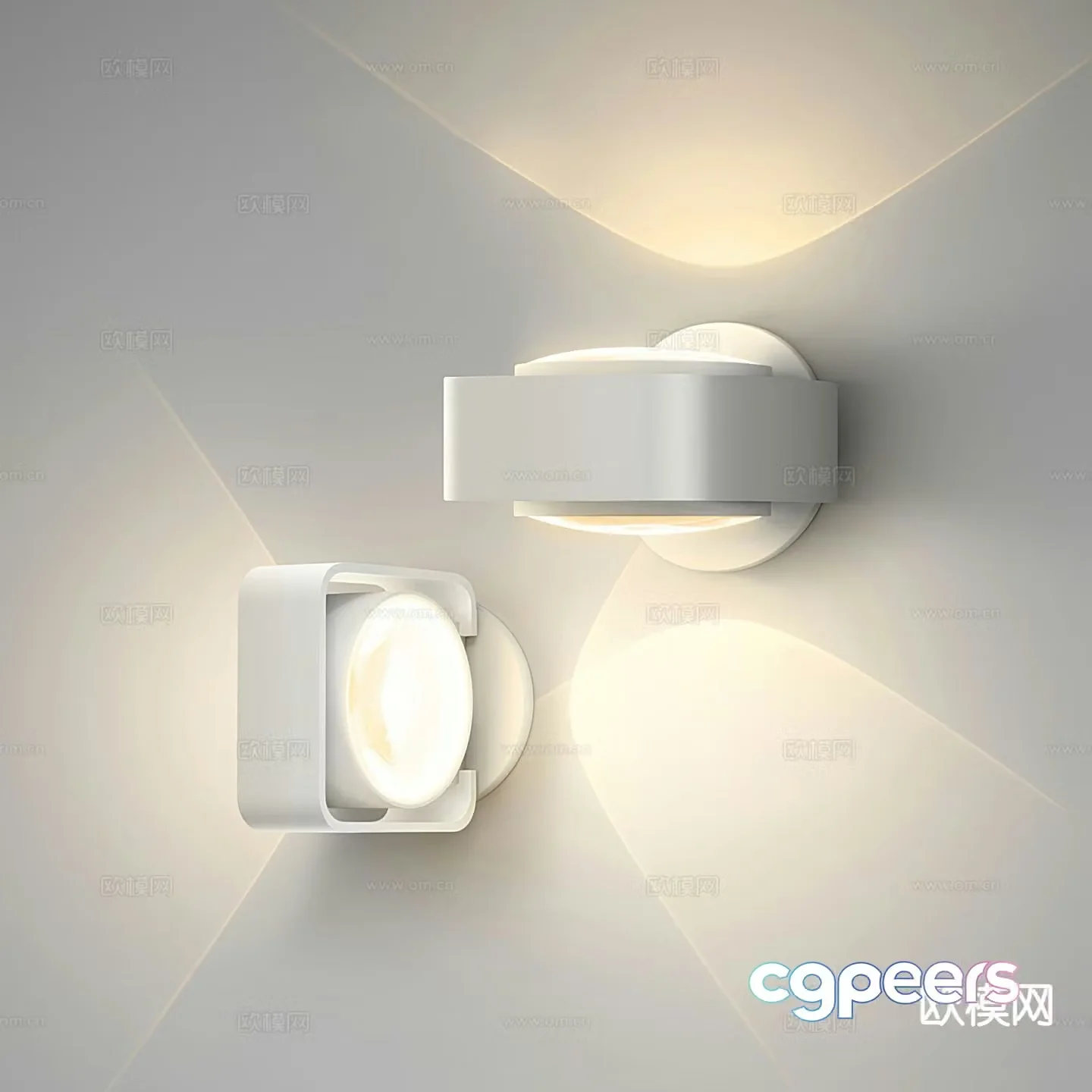 Creative wall lamp simple wall lamp 3d model