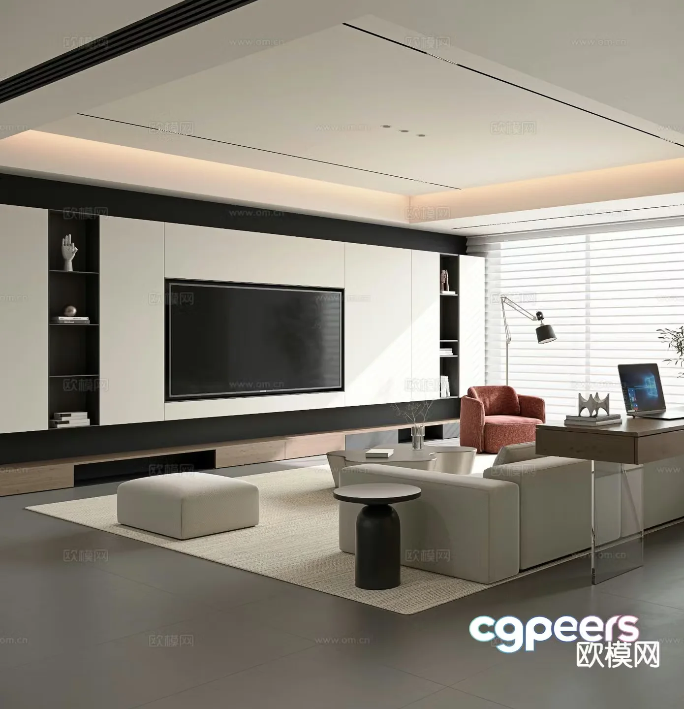 Italian living room 3d model