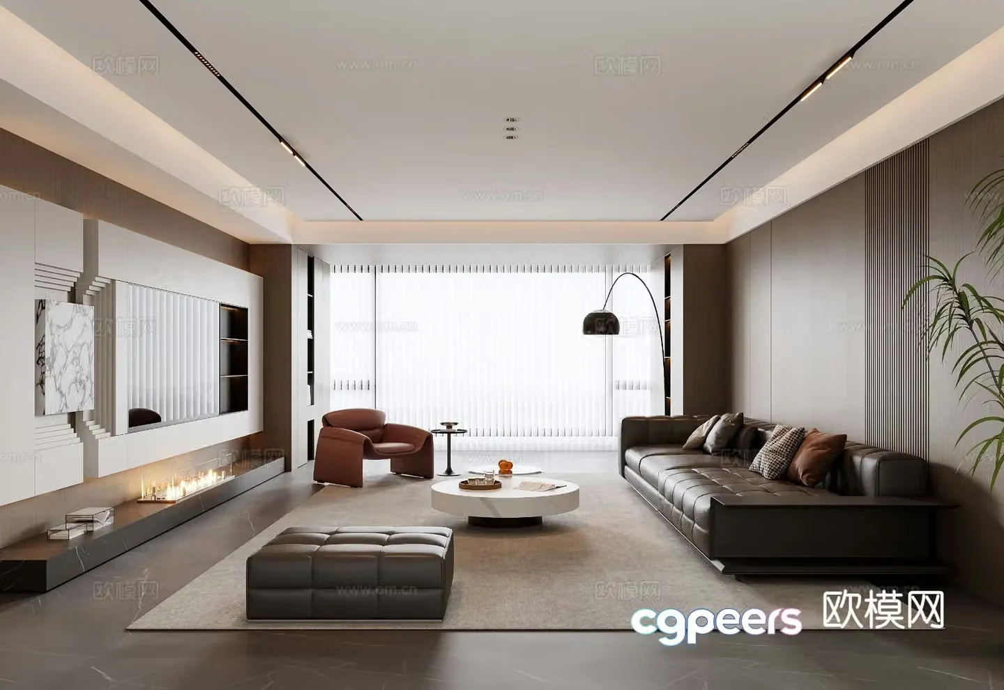 Italian living room 3d model