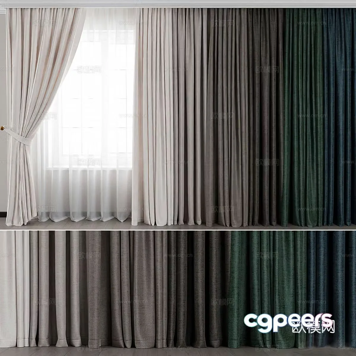 Curtain 3d model
