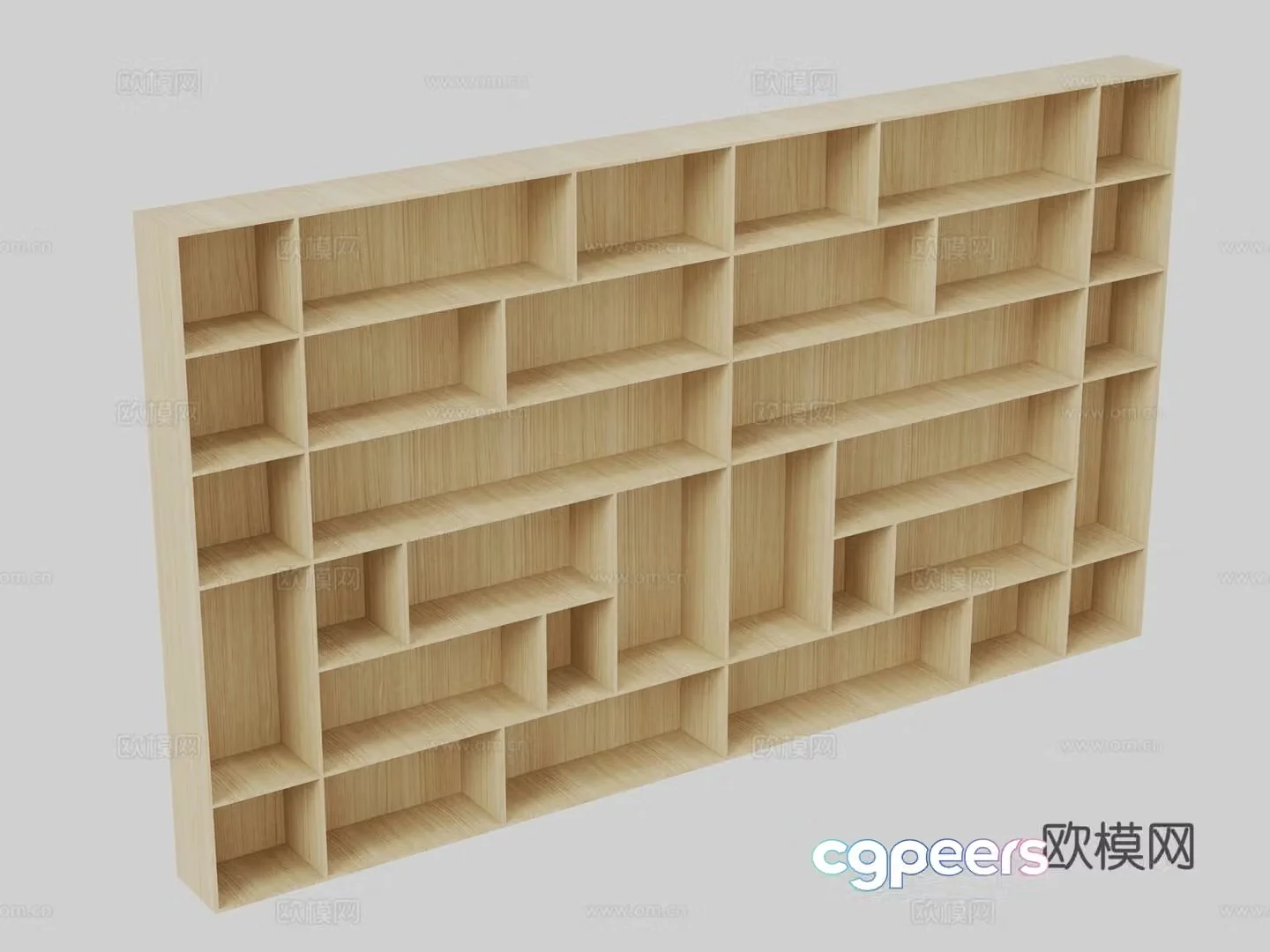Bookcase display cabinet 3d model