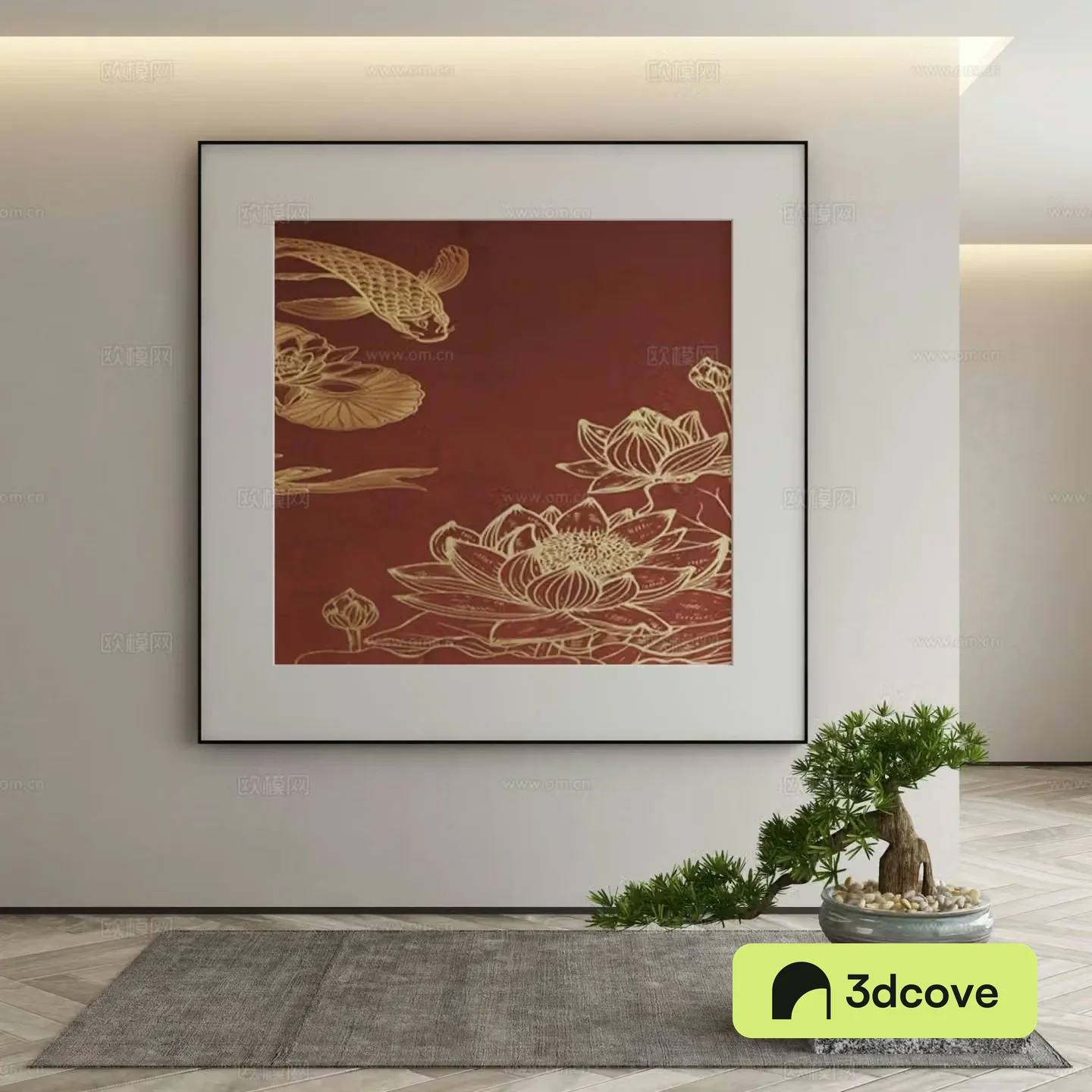 New Chinese texture painting decorative painting