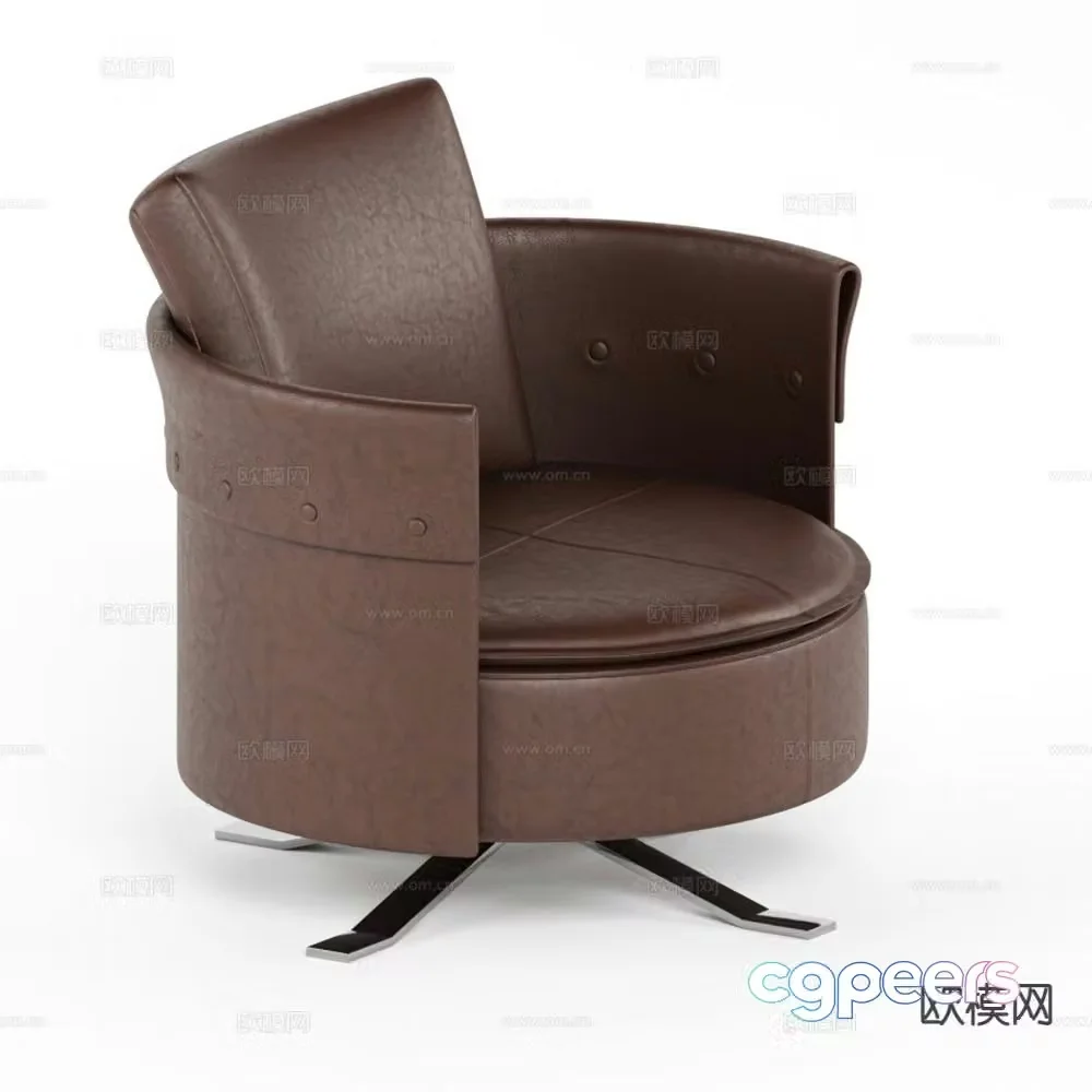 Longhi single sofa 3d model