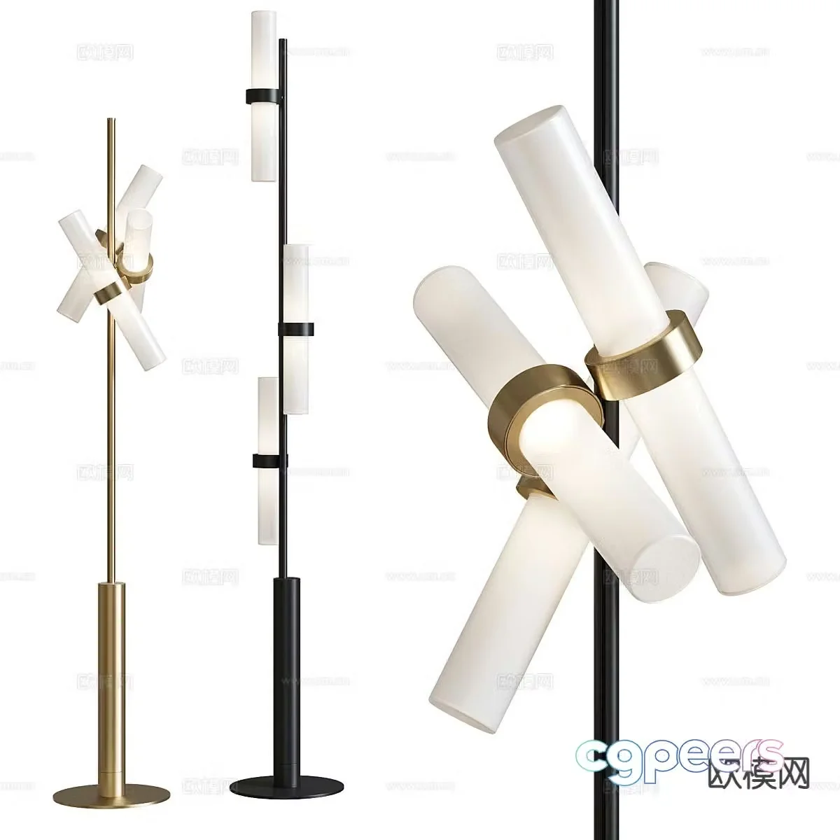 Light luxury floor lamp 3D model