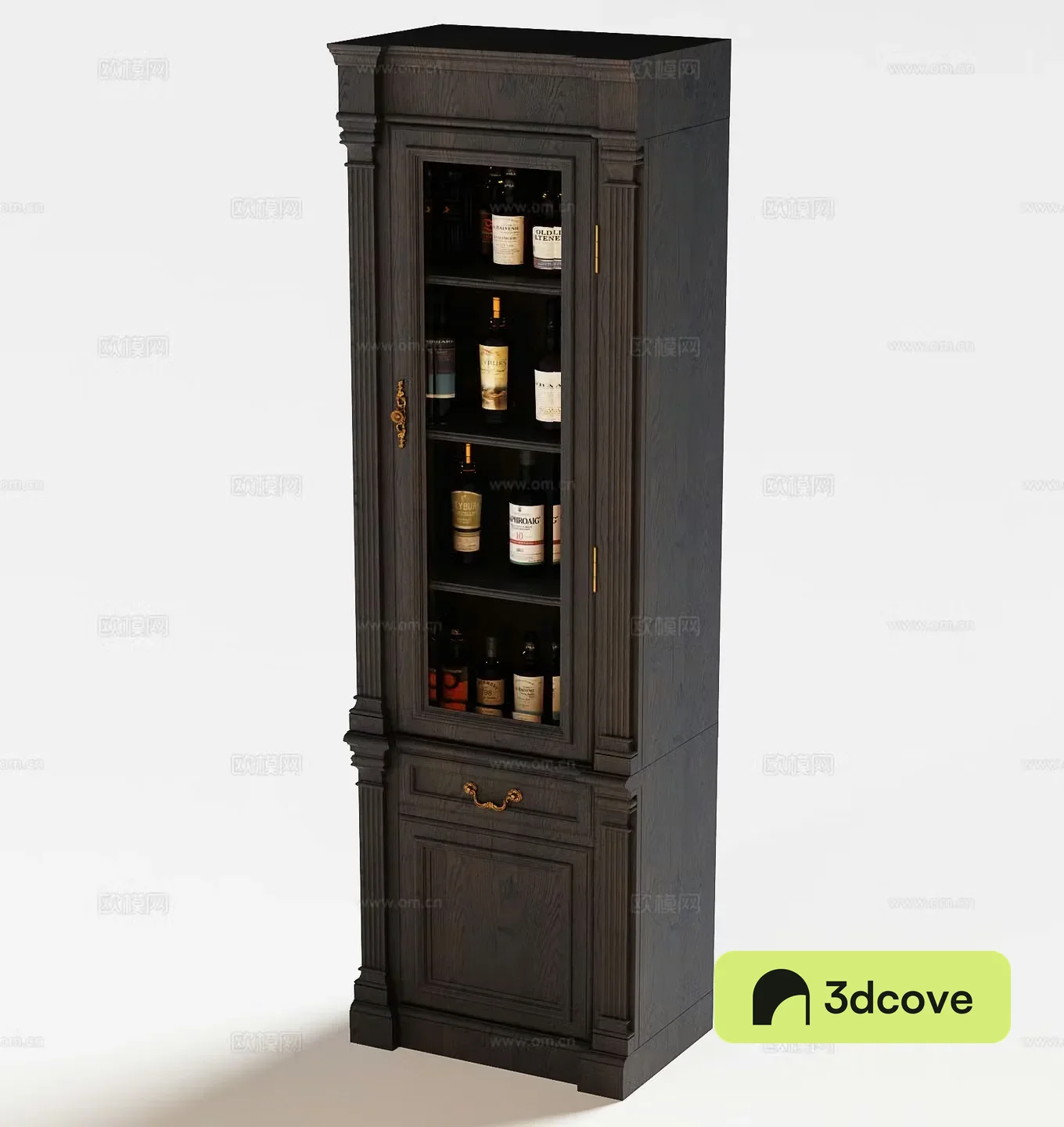 American wine cabinet