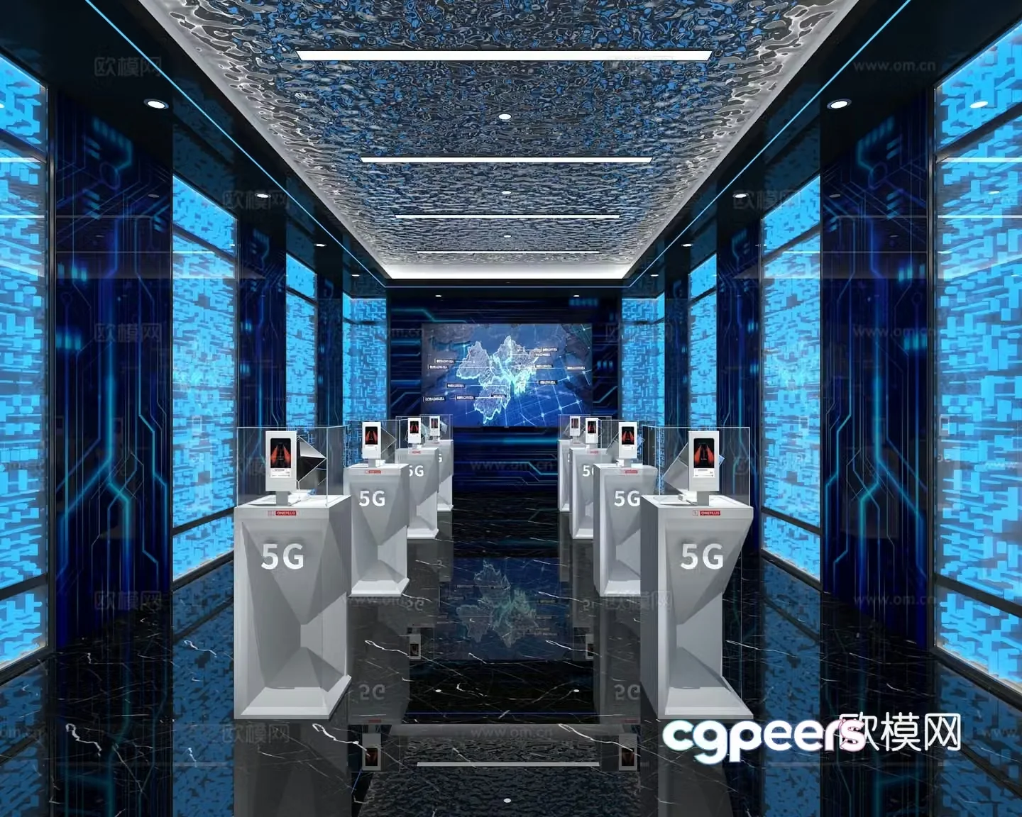Modern Communication Exhibition 3D Model