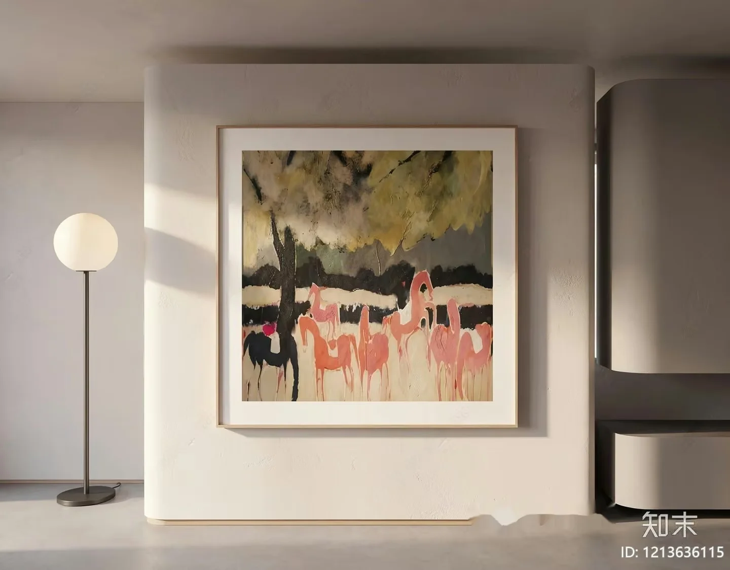 Modern Artwork 3D Model – 23077 – VRAY Render