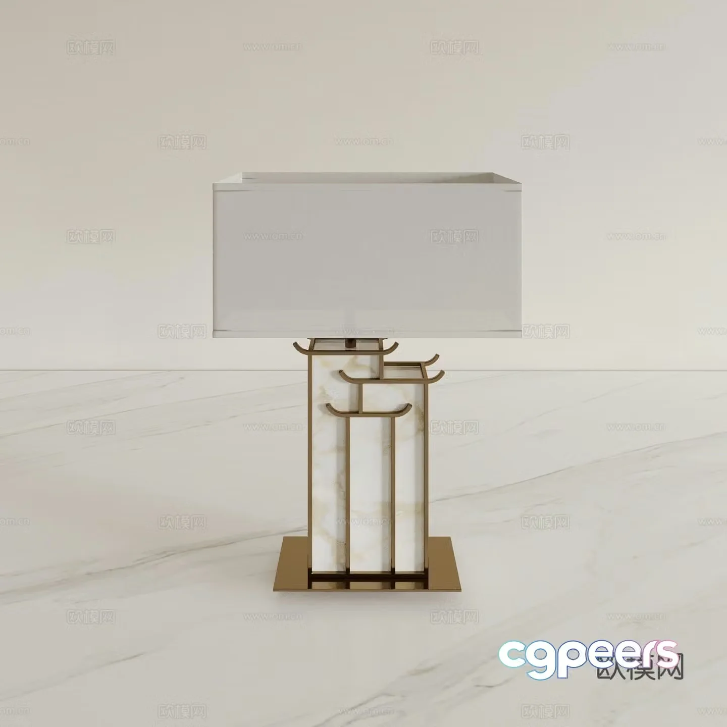 New Chinese desk lamp 3D model