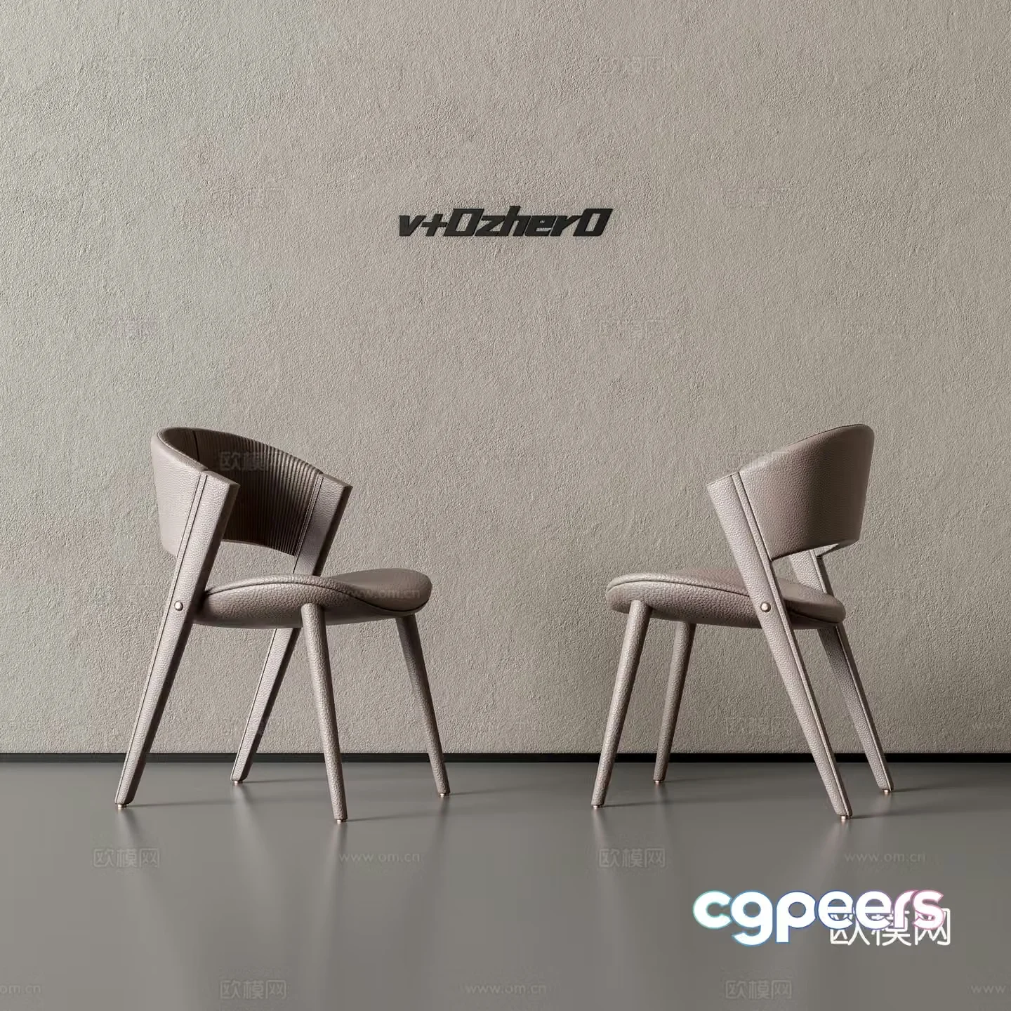 Modern single chair 3d model