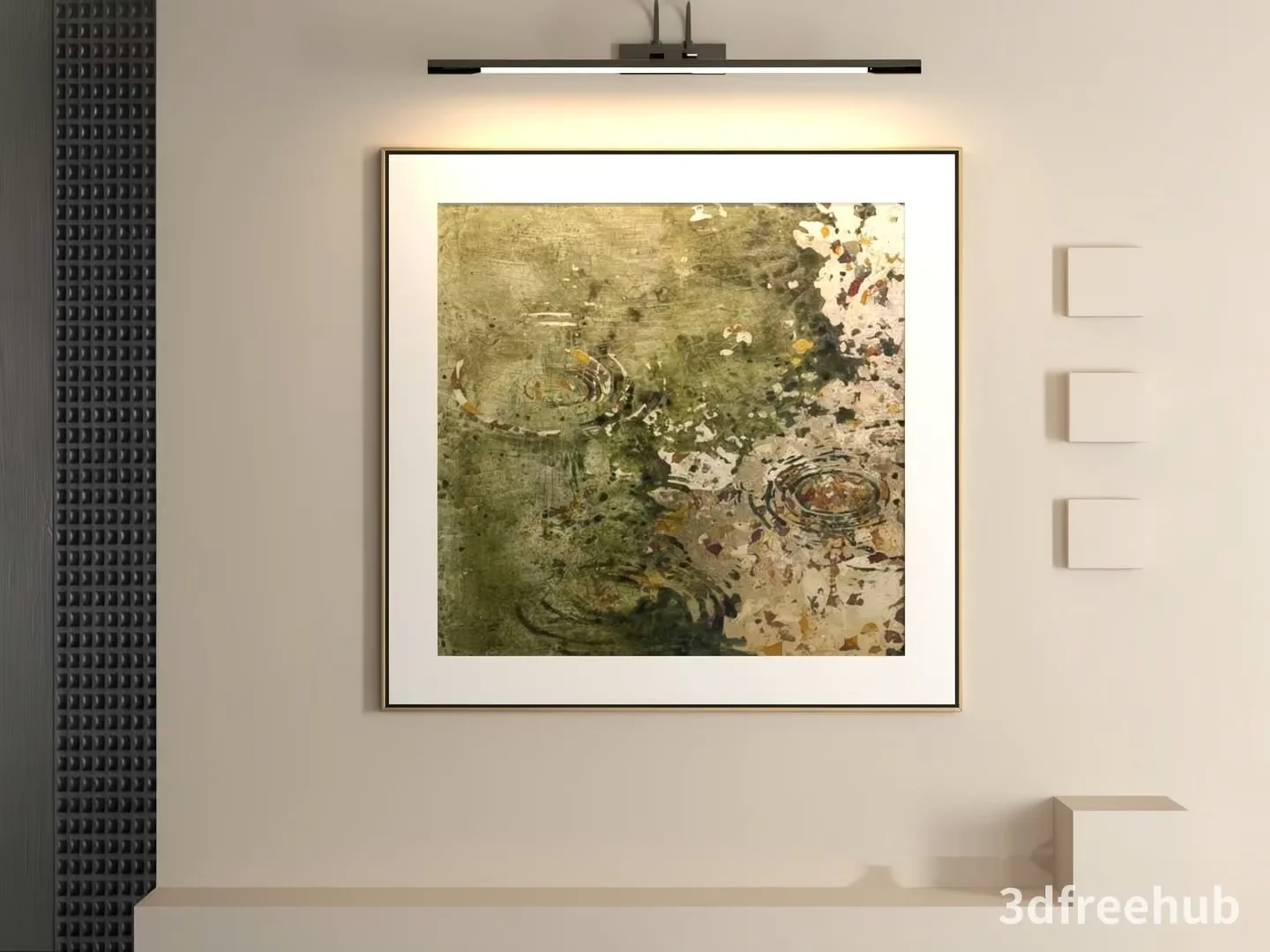 Modern Art Piece 3D Model – 19335 – VRAY Render