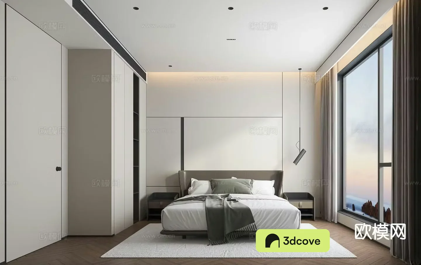 Italian minimalist bedroom master bedroom