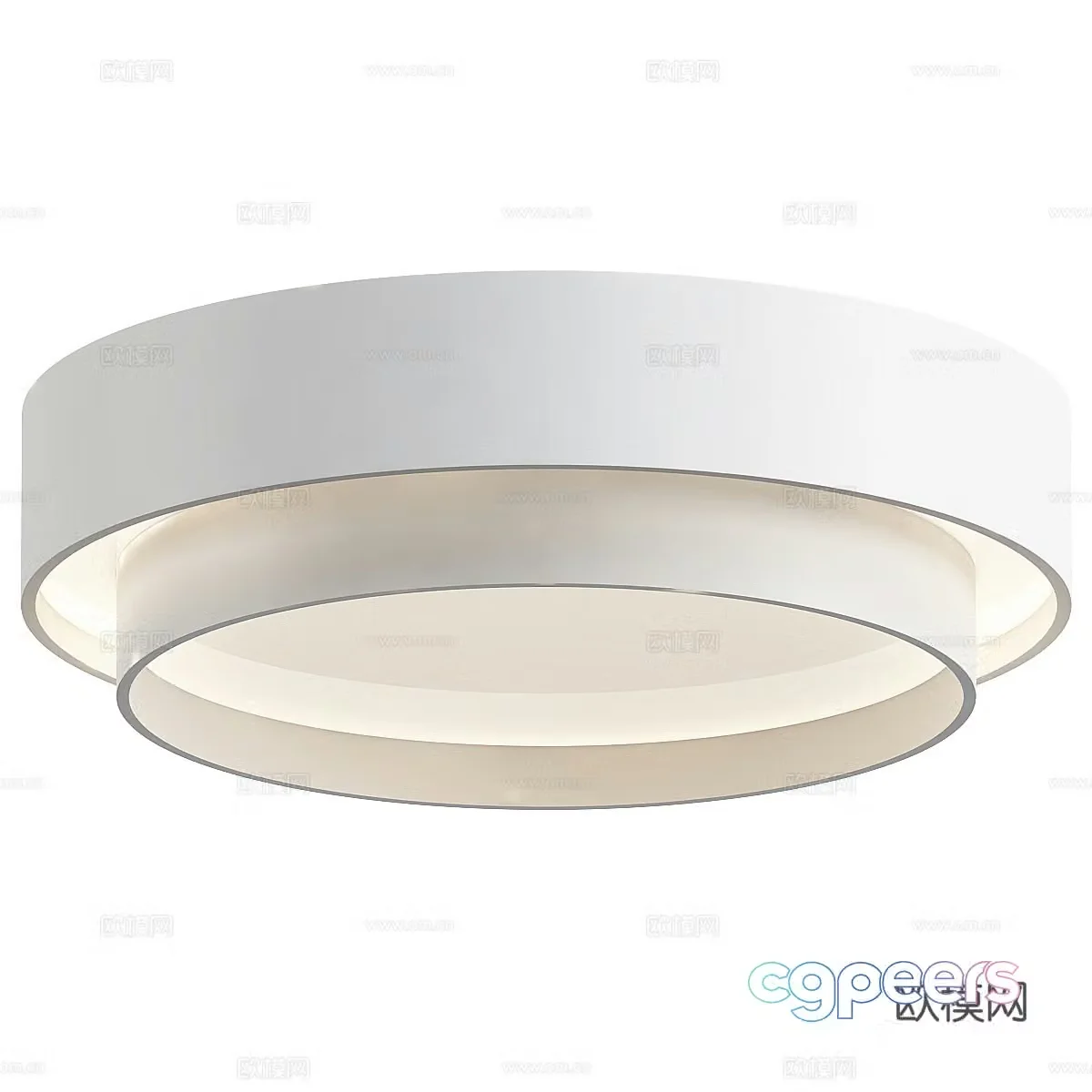 Round ceiling lamp 3d model