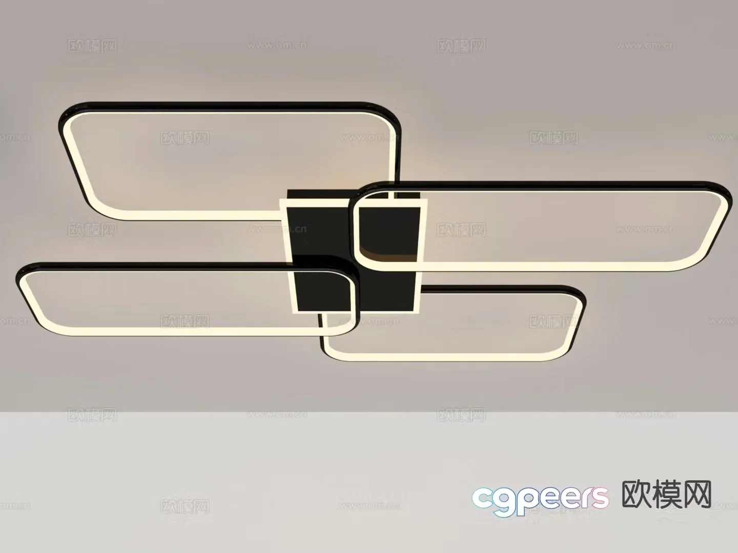 Geometric ceiling lamp 3d model