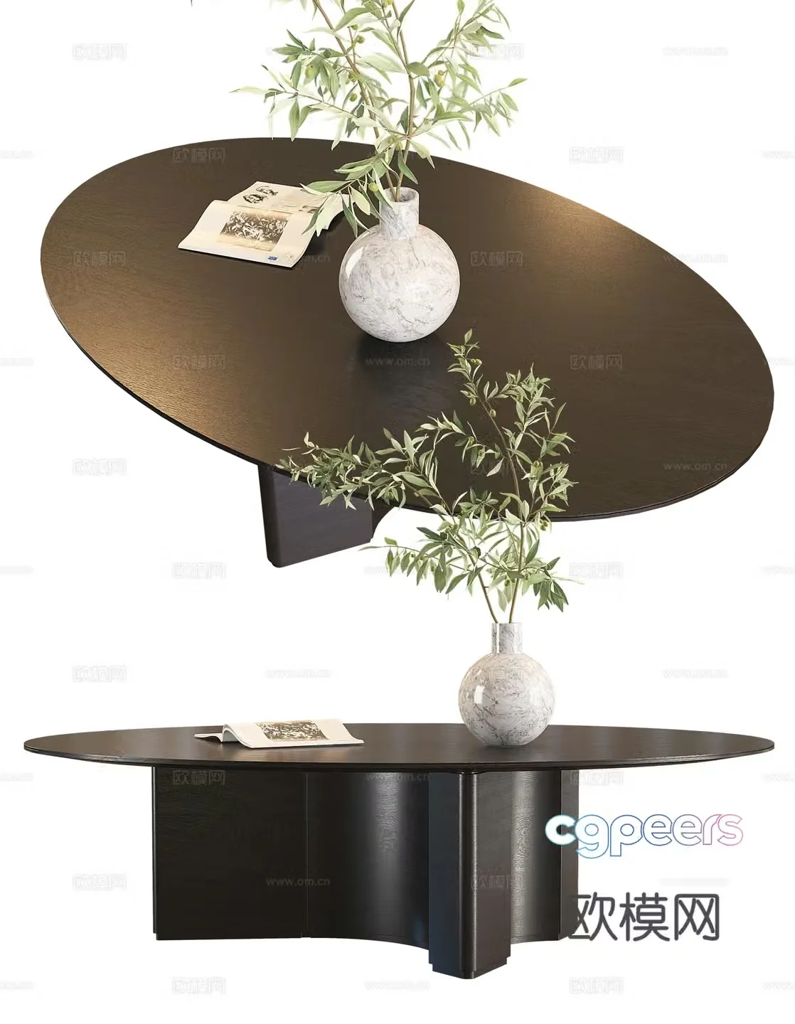 Modern coffee table 3d model