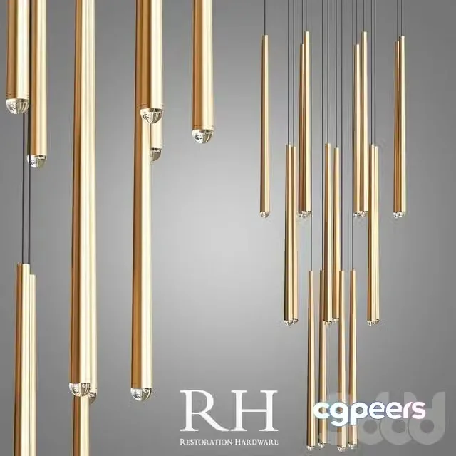 3ds Max Free – Aquitaine Round Chandelier Collection RH