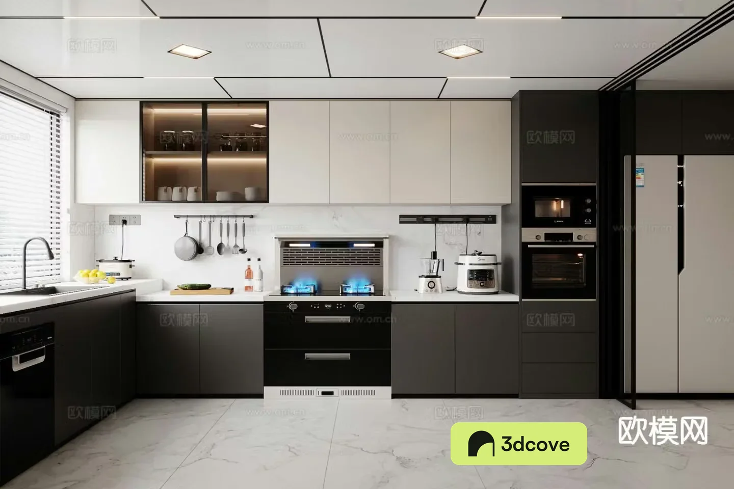 Modern open kitchen