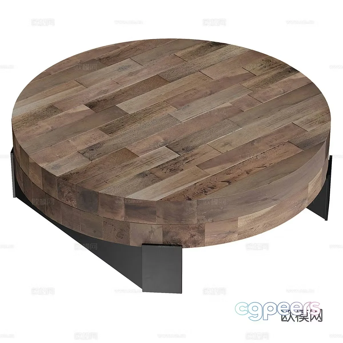 Nordic coffee table round coffee table 3d model