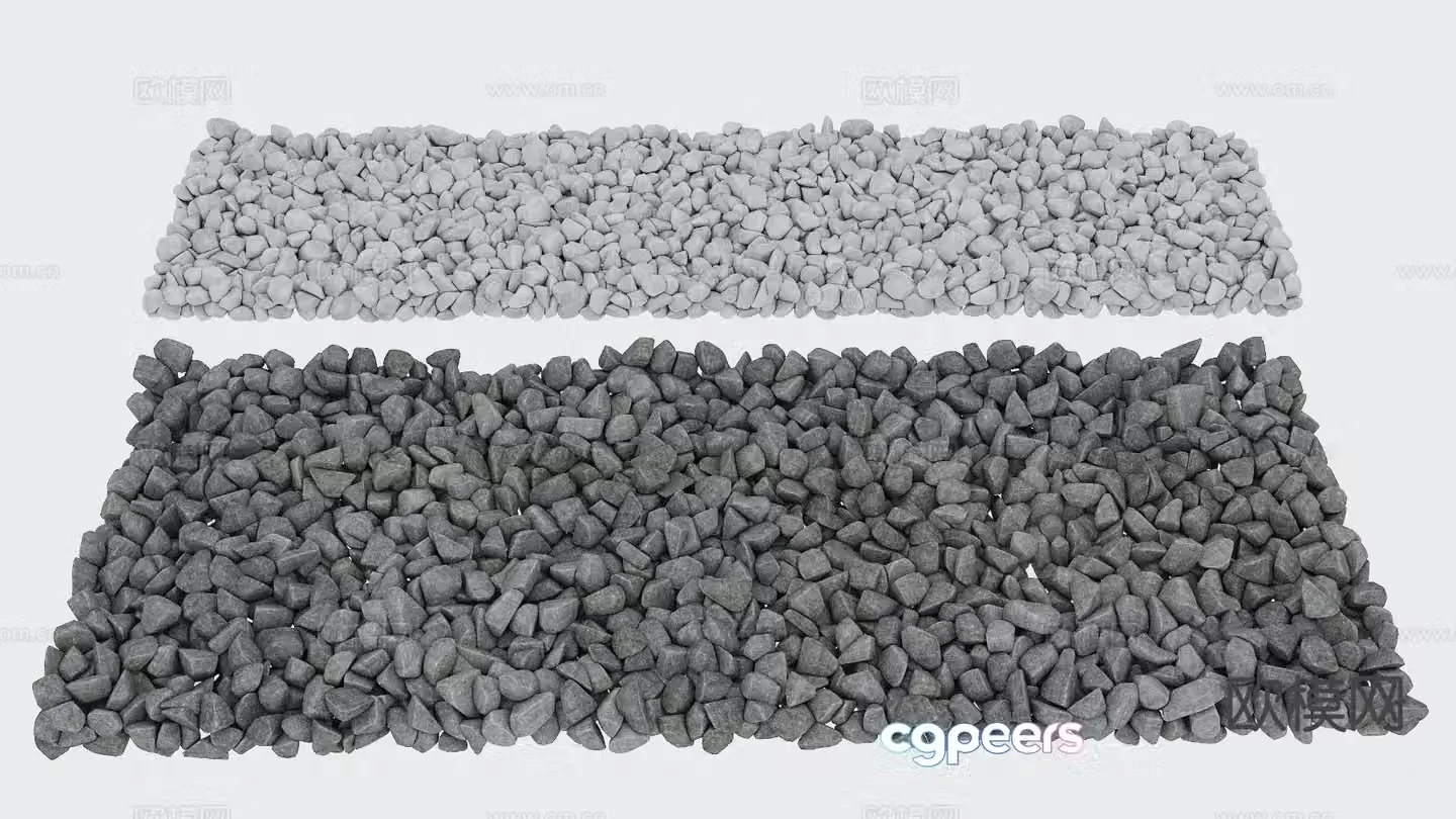 Stone Pebbles 3d model