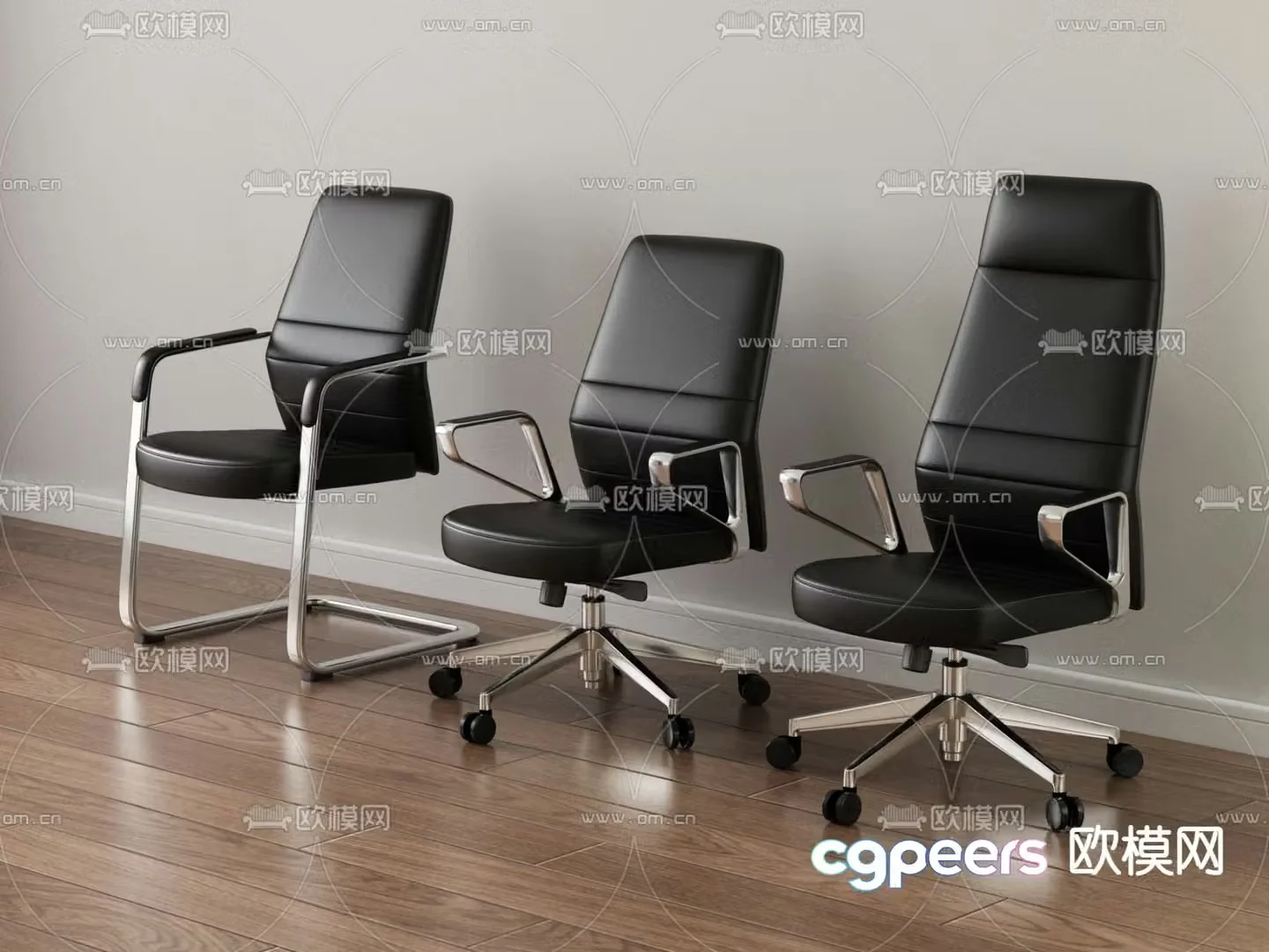 Office chair executive chair staff chair 3d model