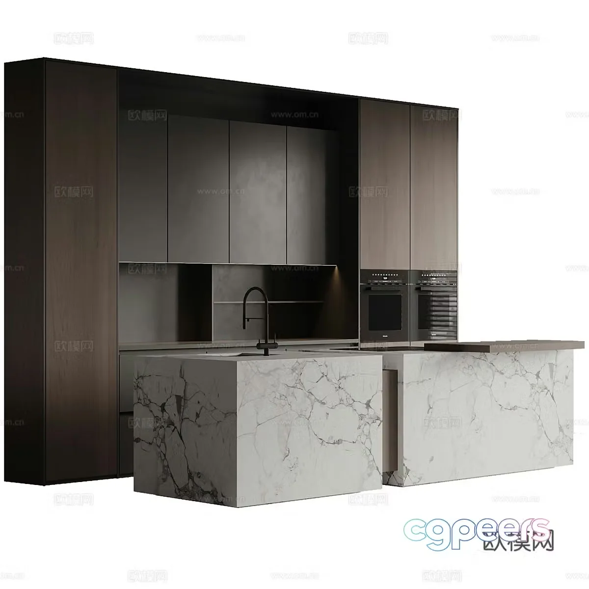 Modern Italian cabinet 3d model