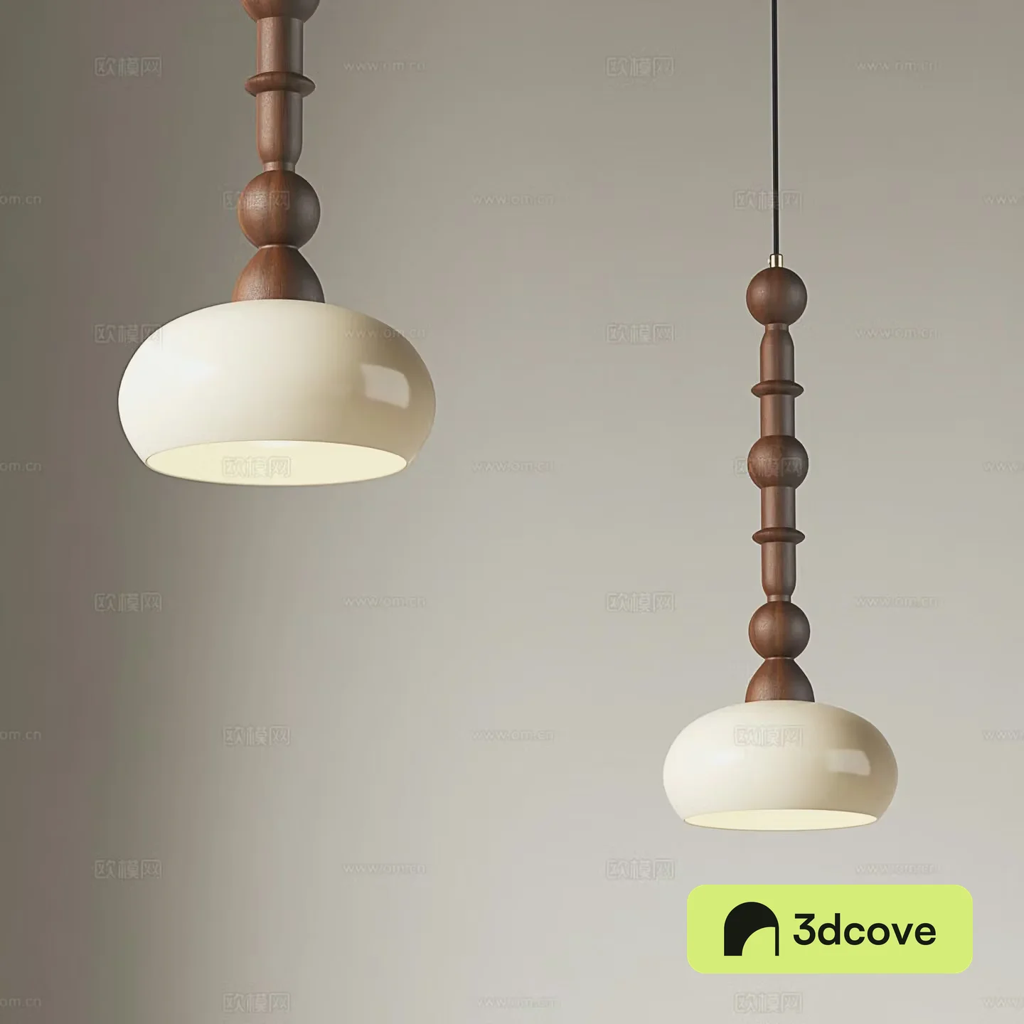 Middle -aged wind chandelier