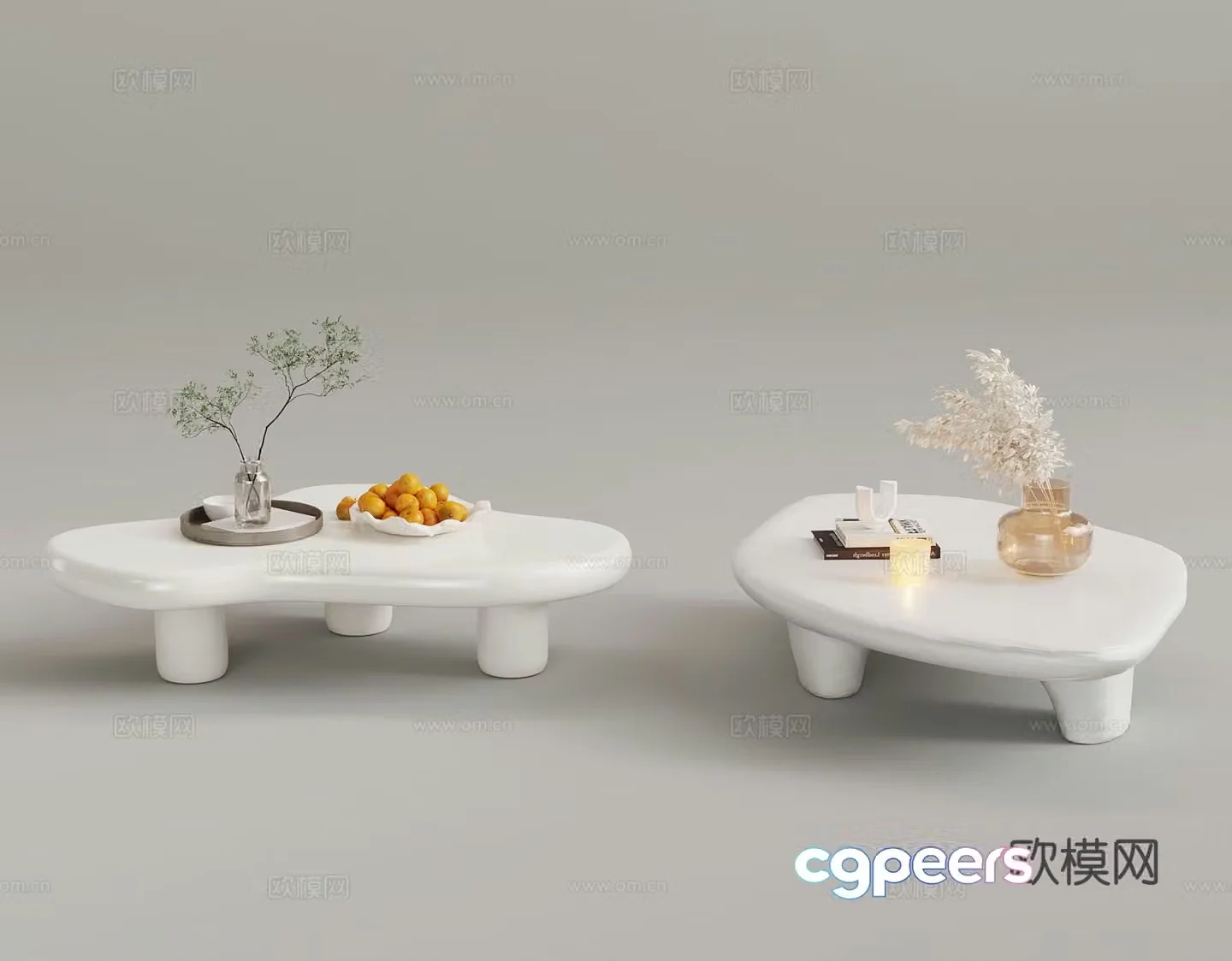 Modern special-shaped coffee table 3d model