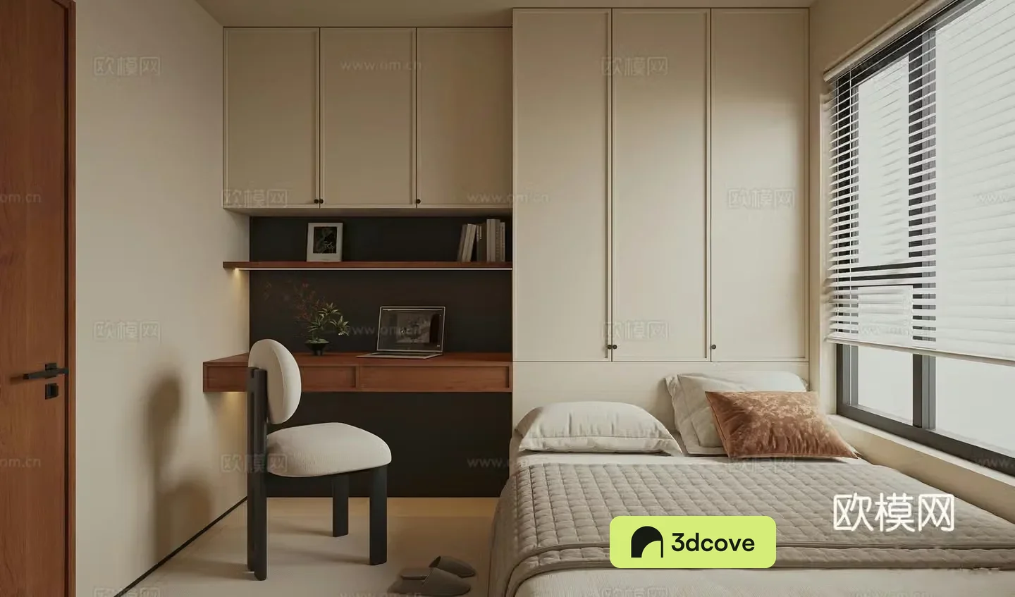 Modern medieval style tatami bedroom adult room tatami desk chair tatami wardrobe
