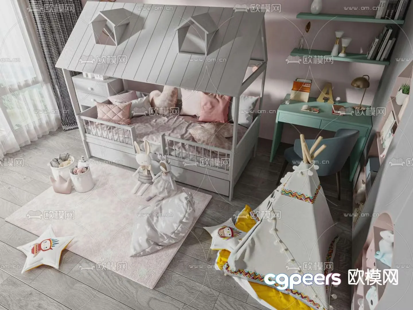 Children’s bed 3d model