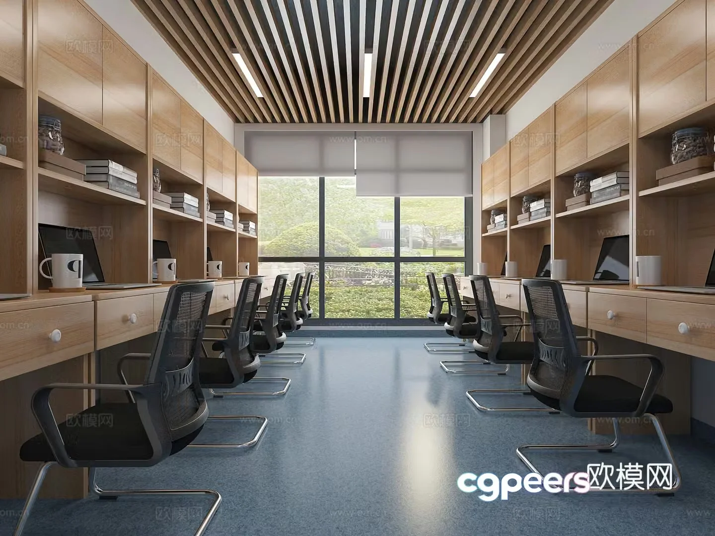 Modern office 3d model