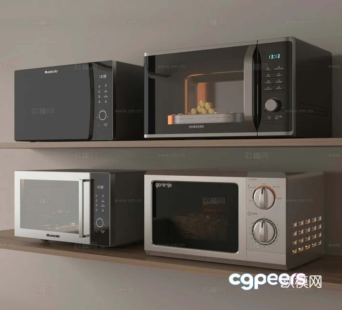 Microwave oven 3d model