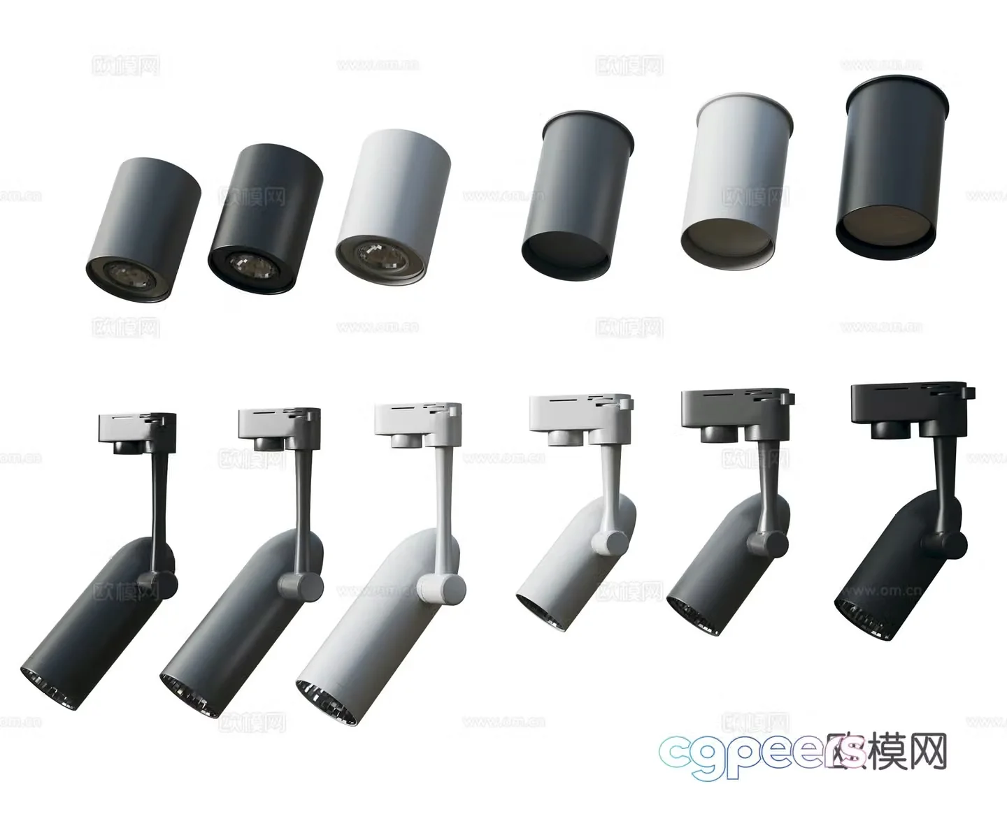 Modern downlight spotlight 3d model
