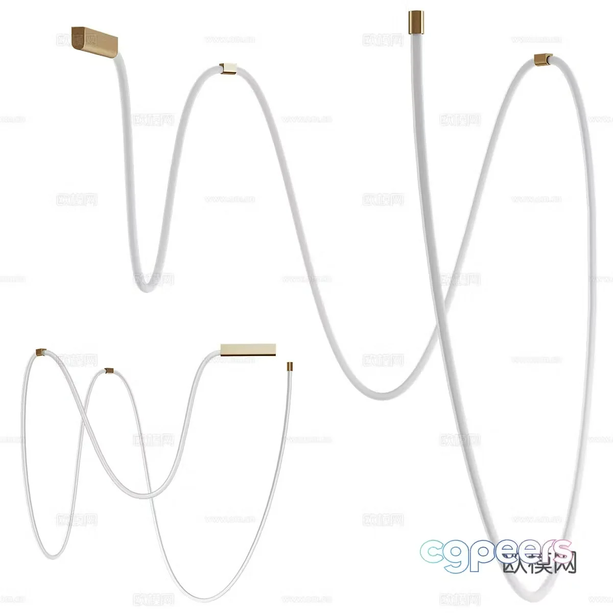 Modern decorative lamp Line lamp 3d model