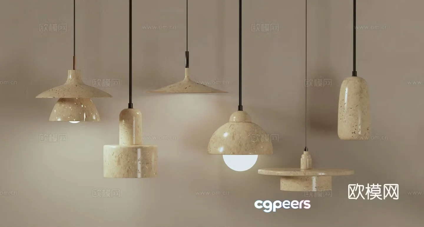 Wasabi Chandelier 3D Model