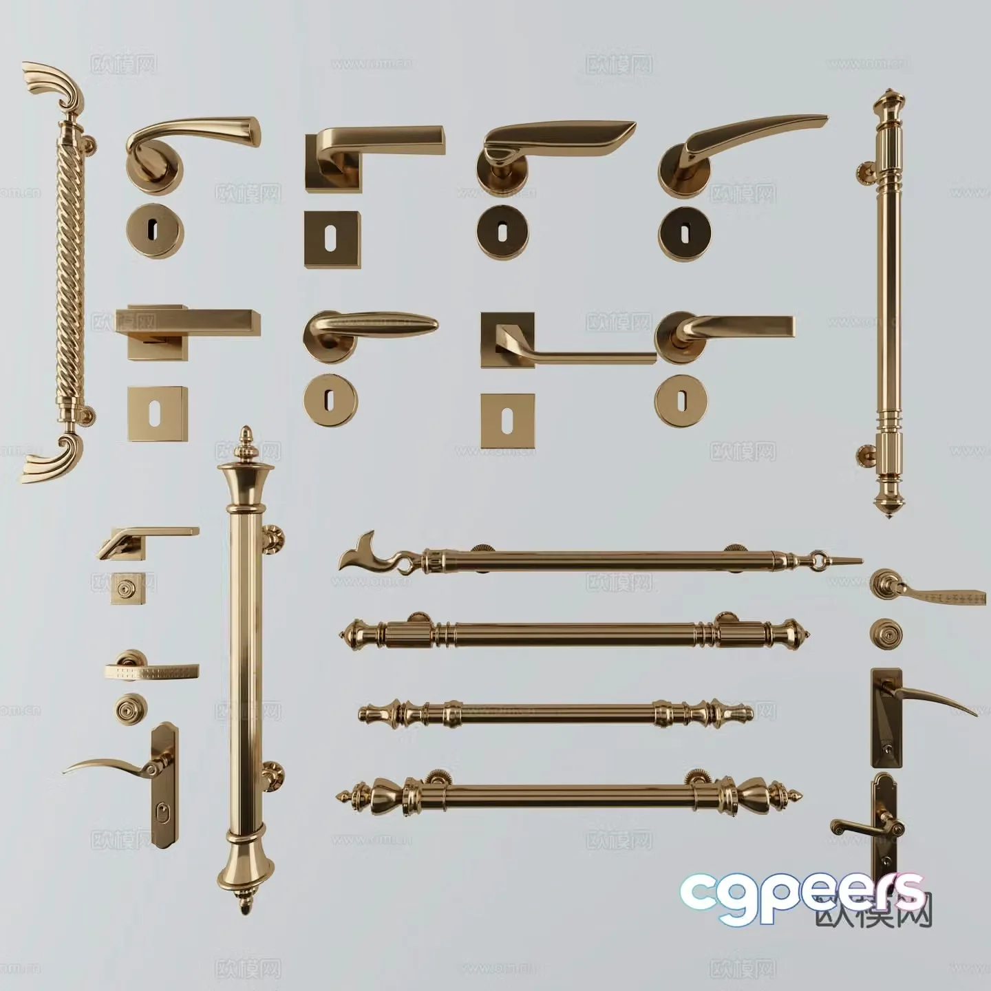 Simple European and Modern New Chinese Nordic Style 3D Model