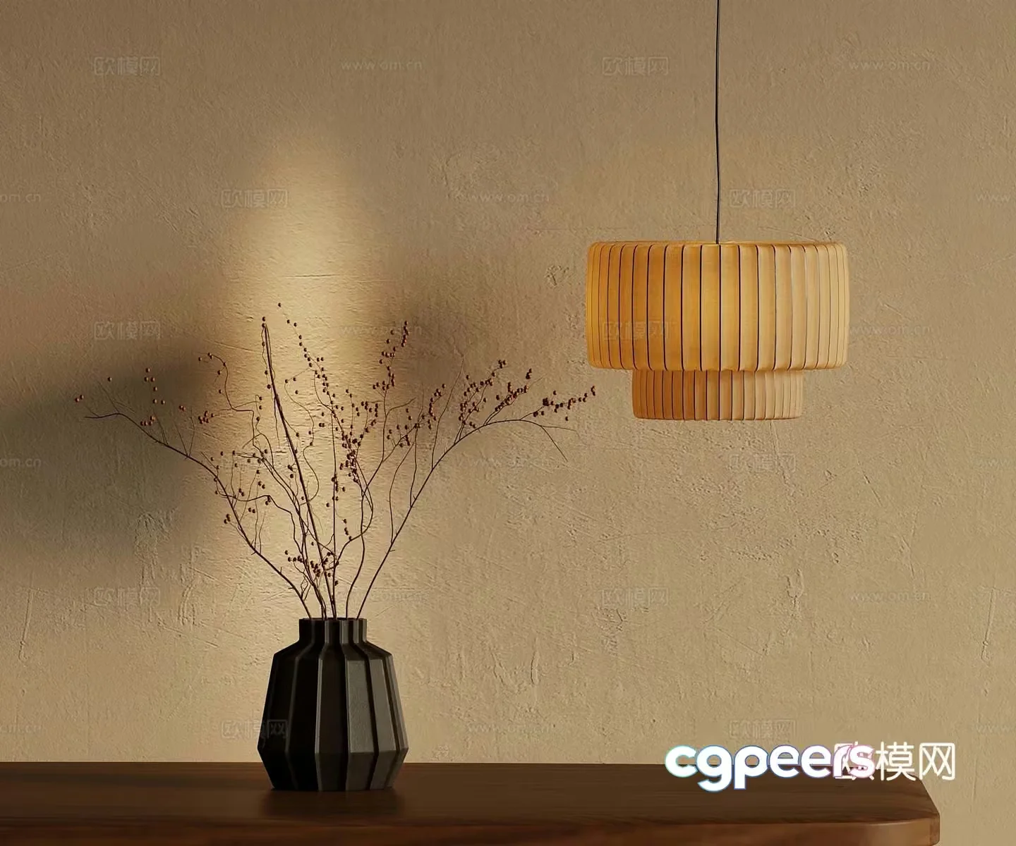 Wasabi Chandelier Vase 3D Model
