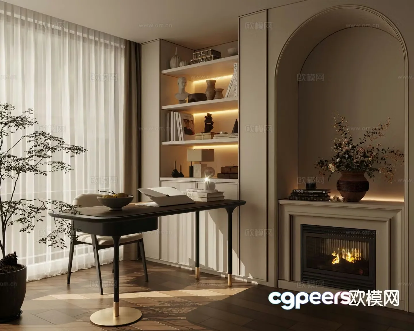 French study 3d model