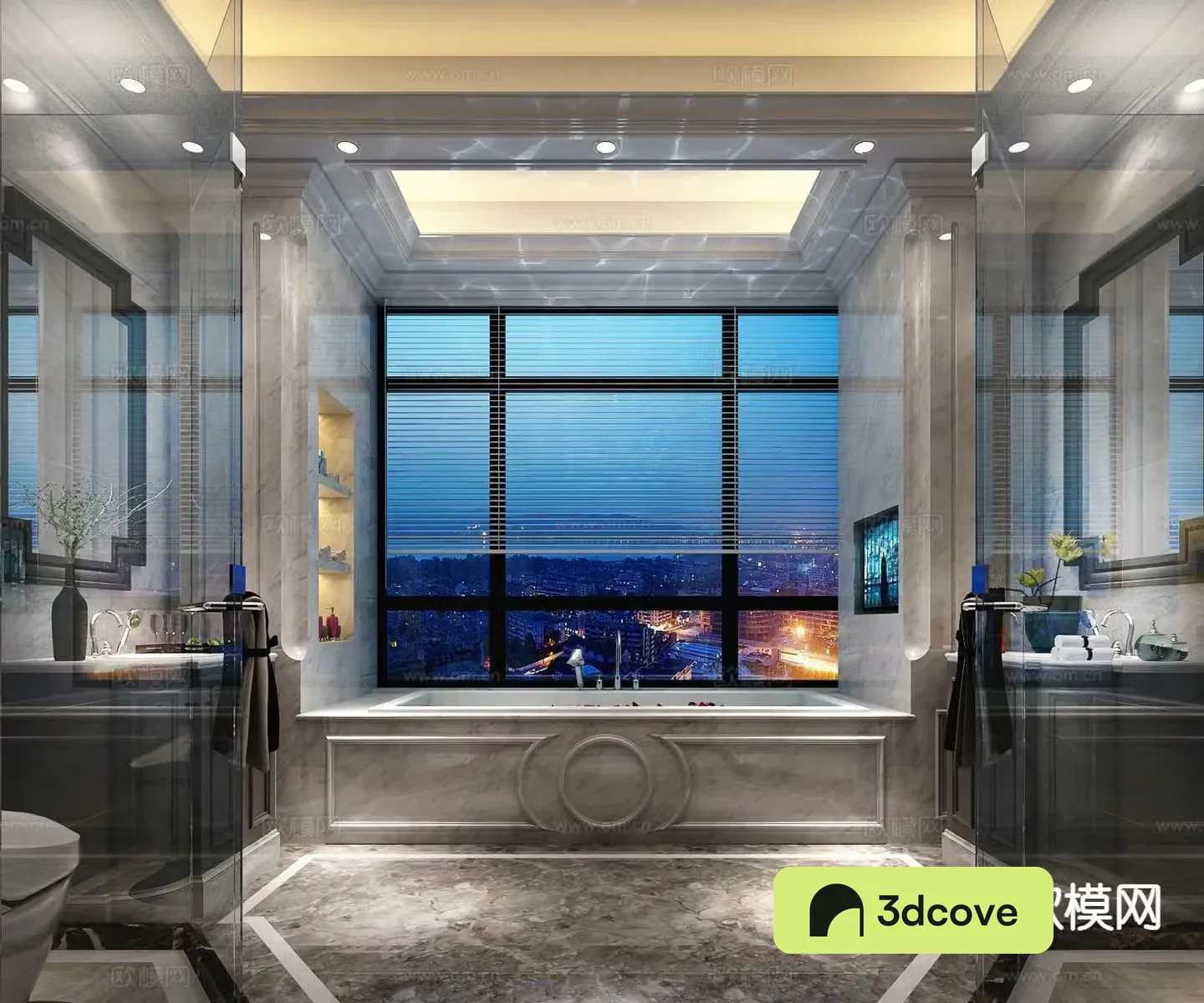 Neoclassical bathroom