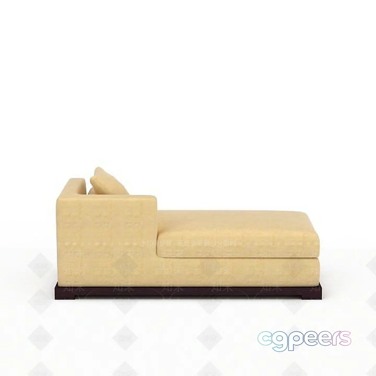 Modern Cream Sofa 3D Model – 1643 – VRAY Render